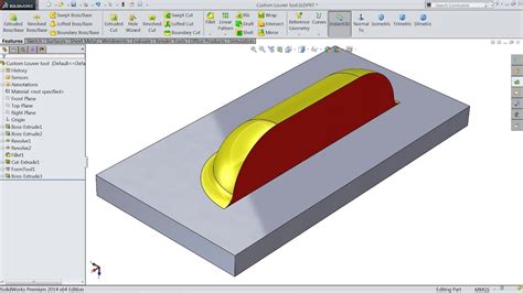 how to cut louvers in sheet metal|louvers in solidworks.